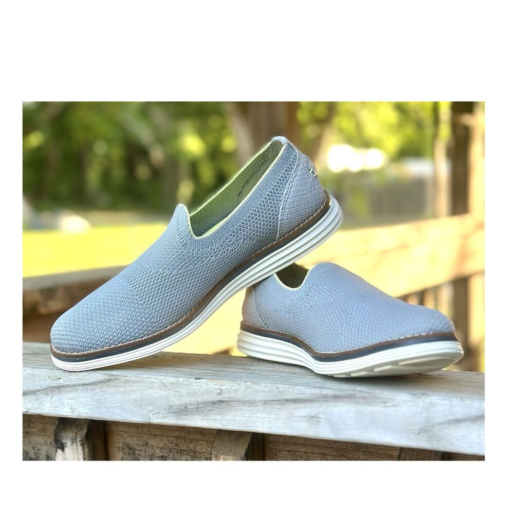 Cole Haan Zerogrand Stitchlite Loafer Womens 8.5 Gray Knit Slip On Comfort Shoes